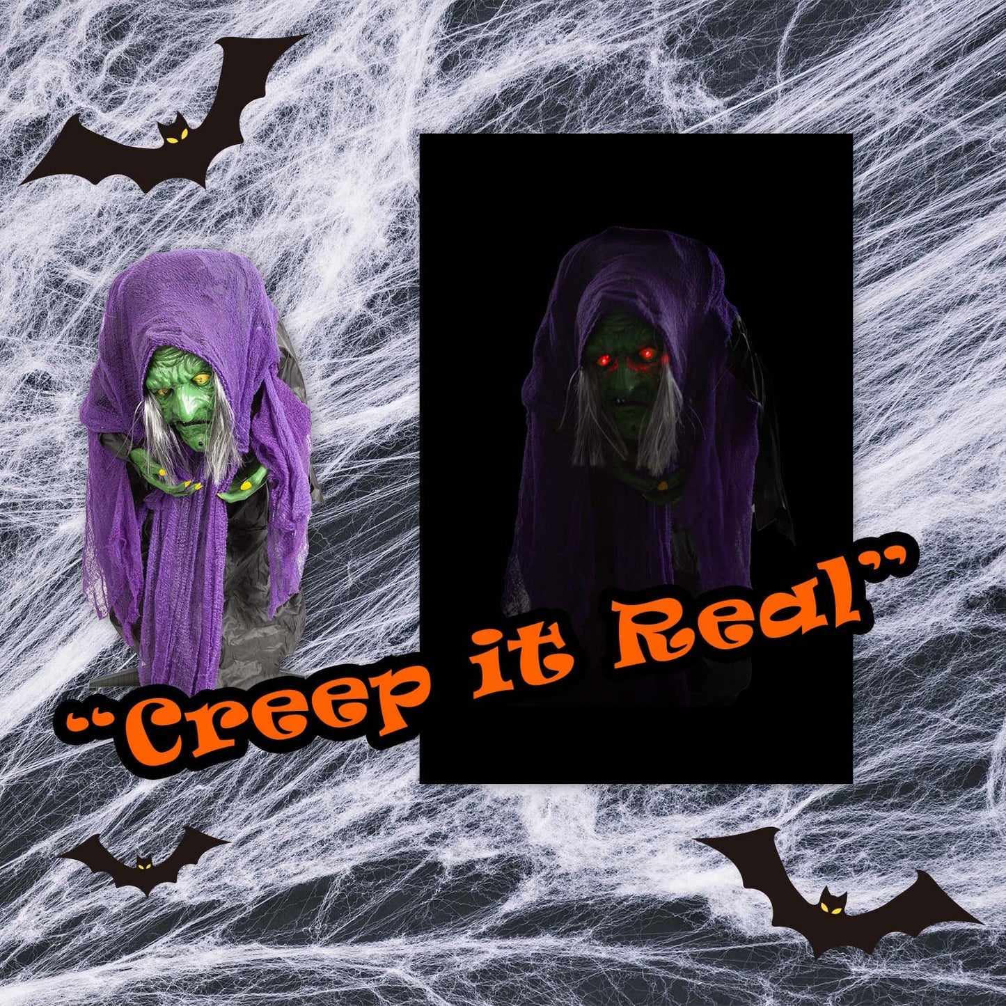Halloween Animated Witch Decoration Party, Trick or Treat