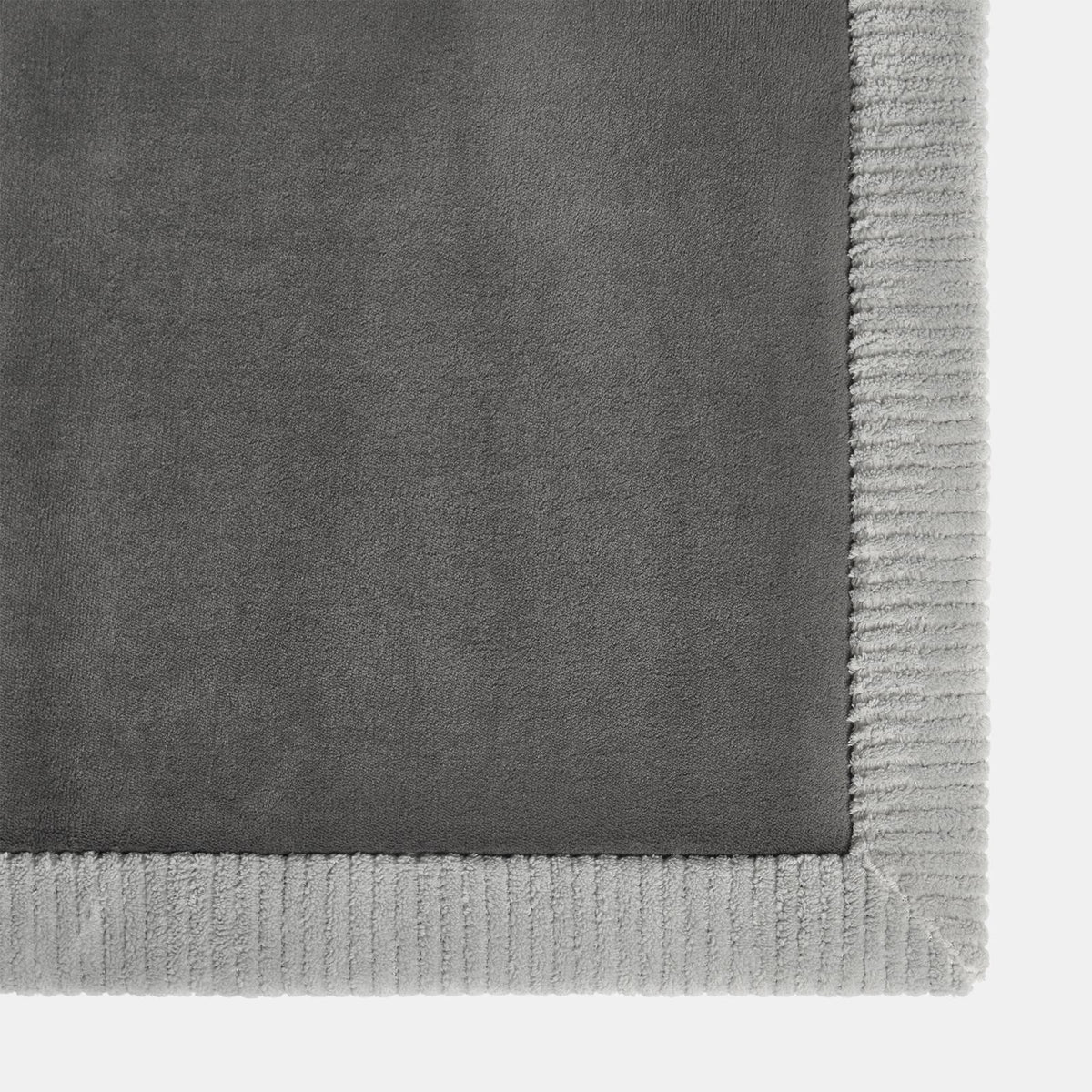 OHS Foam Bath Mat Contrast Border Trim Soft Absorbent Non Slip Shower Rug