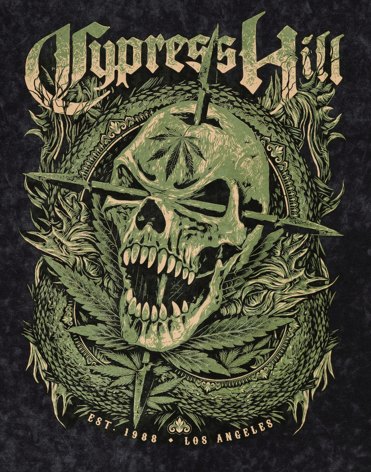 Cypress Hill Short Sleeved T-Shirt | Mens Black | Official Merch