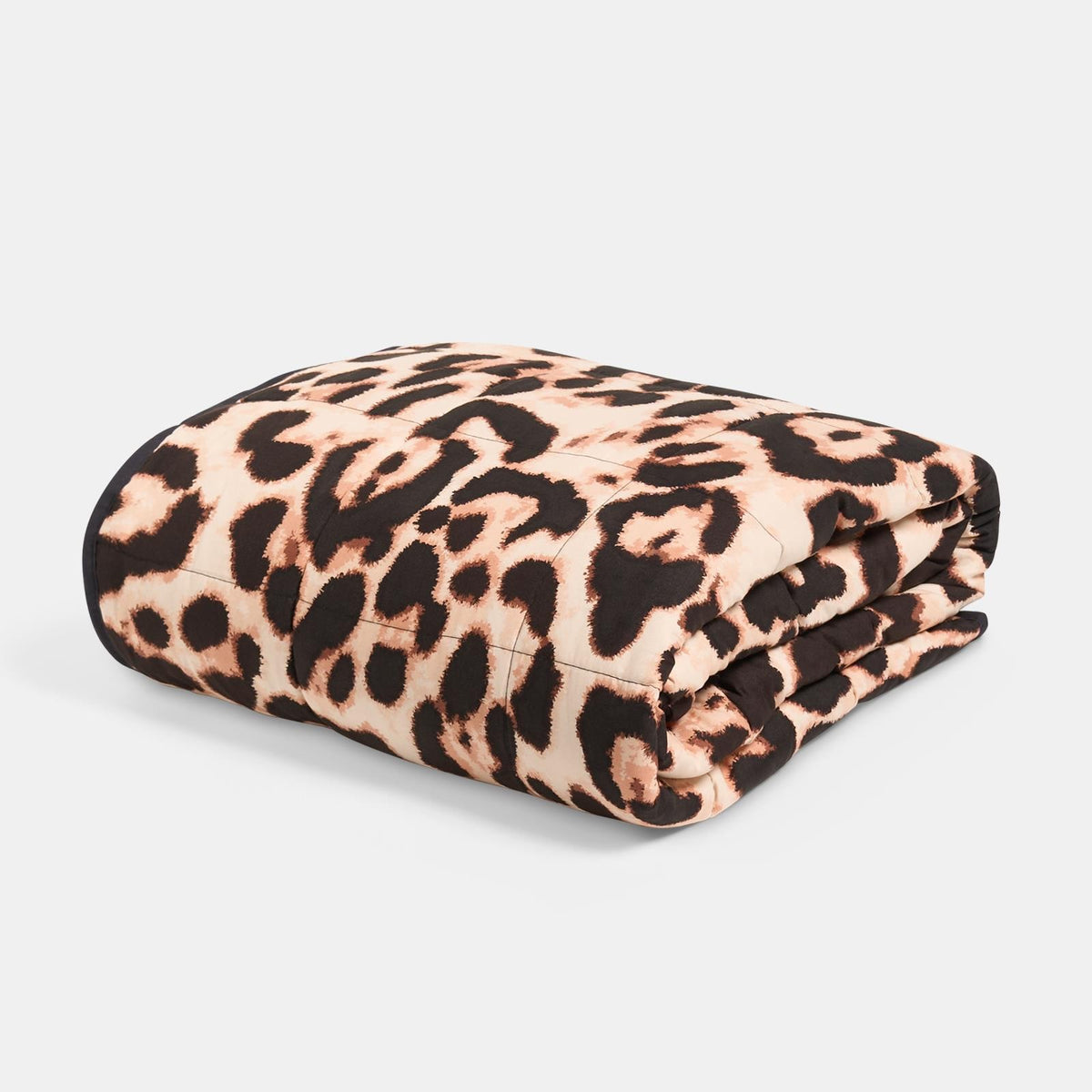 OHS Leopard Weighted Blanket 8kg Quilted Throw Sensory Sleep Anxiety Therapy