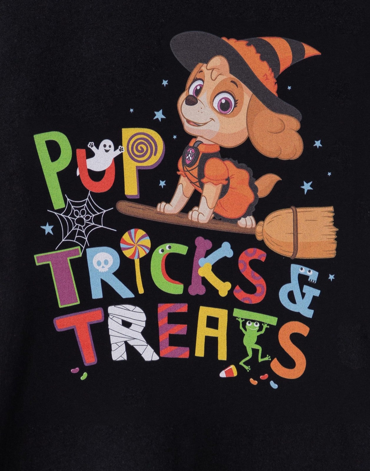 Paw Patrol Short Sleeved T-Shirt | Girls Black | Official Merch