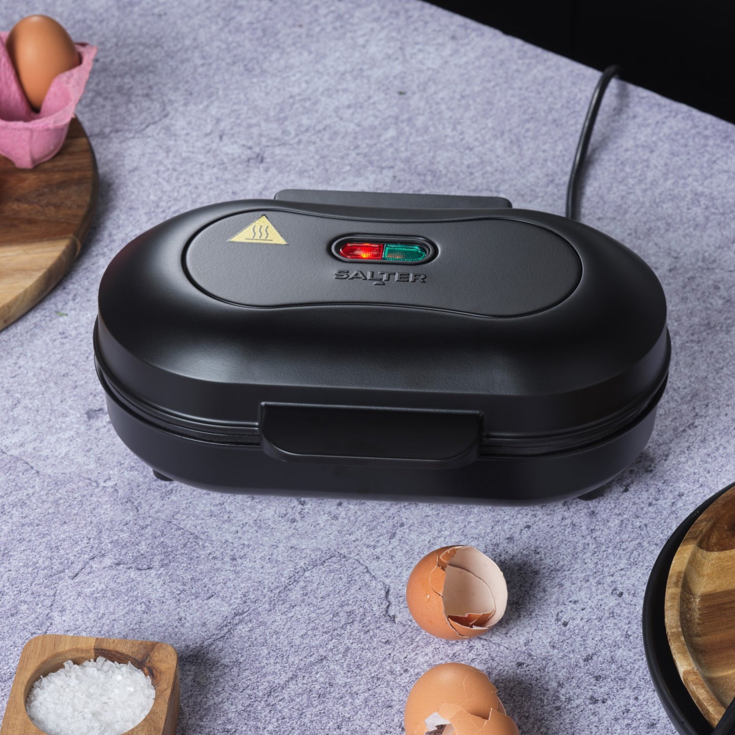 Salter Kuro XL Duo Omelette Maker Non-Stick PFAS-Free Coating Multi-Cooker 850W