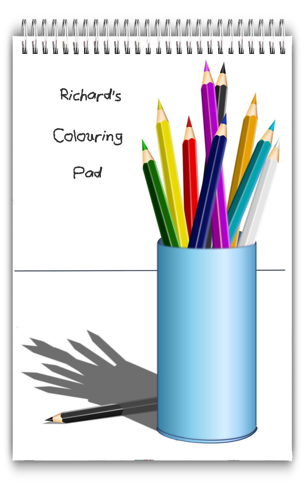 A4 PERSONALISED DRAWING PAD/A4 SKETCH BOOK/ DOODLE PAD/A4 NOTEBOOKS