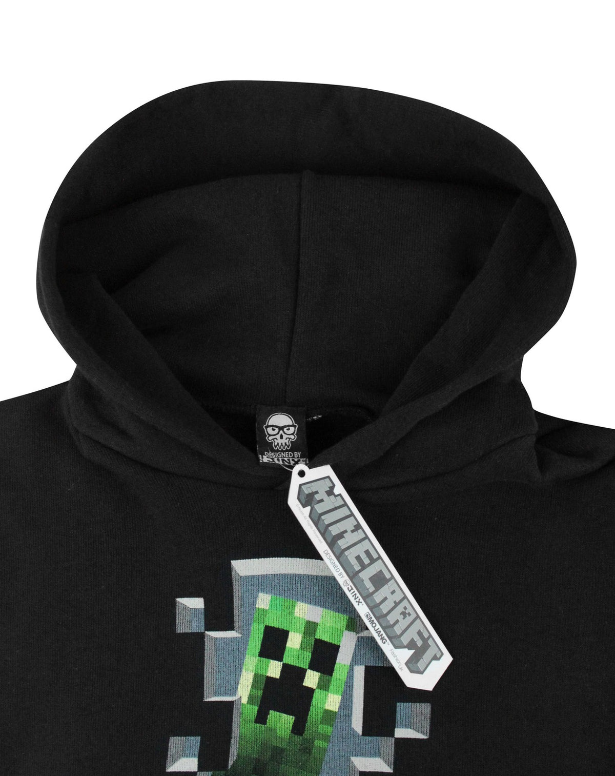 Minecraft Hoodie | Boys Black Gaming | Official Merch