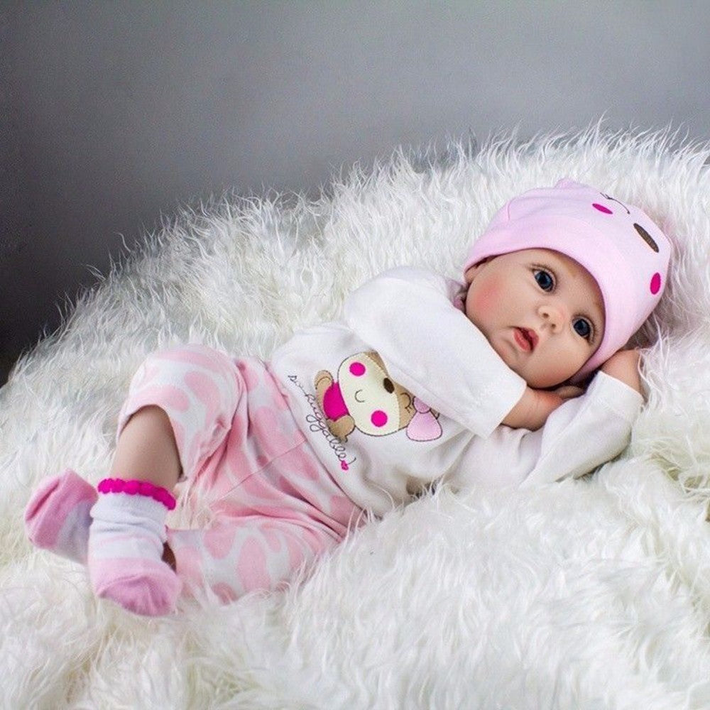 22inch Reborn Dolls Realistic Girl Doll Handmade Newborn Baby Birthday Xmas Gift