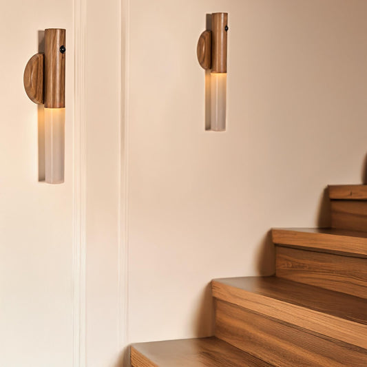 OHS Sensor Wall Lights LED Cordless Rechargeable 2 Pack Hallway Night Light