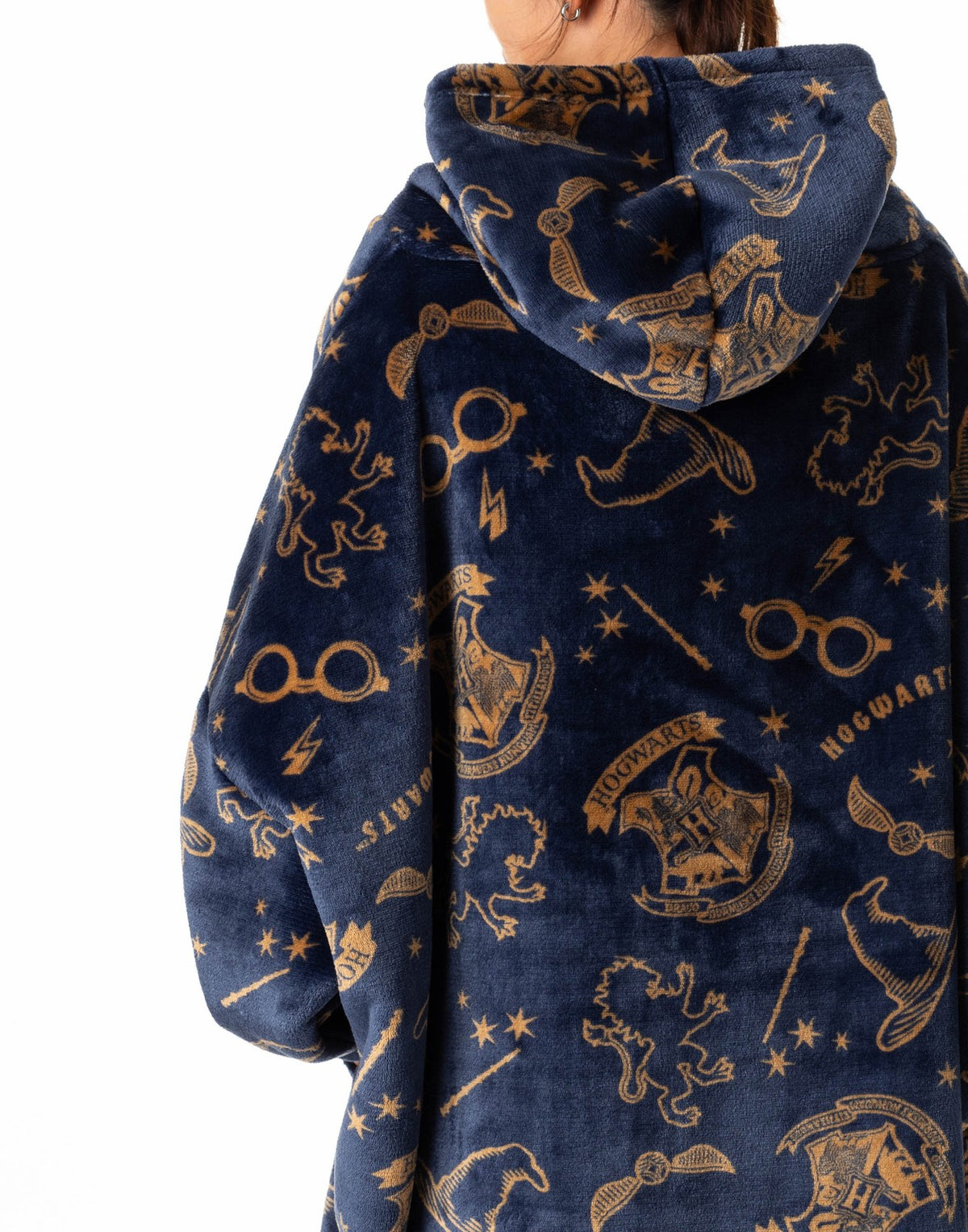 Harry Potter Blanket Hoodie | Womens Navy | Official Merch