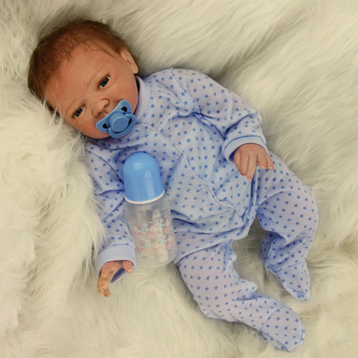 22" Lifelike Reborn Dolls Baby Twins Newborn Babies Vinyl Silicone Boy Doll Gift