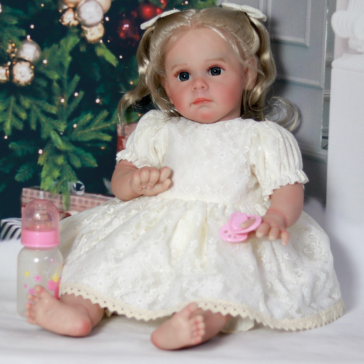 Real Reborn Dolls Vinyl Silicone Handmade Lifelike Newborn Baby Girl Doll Gift