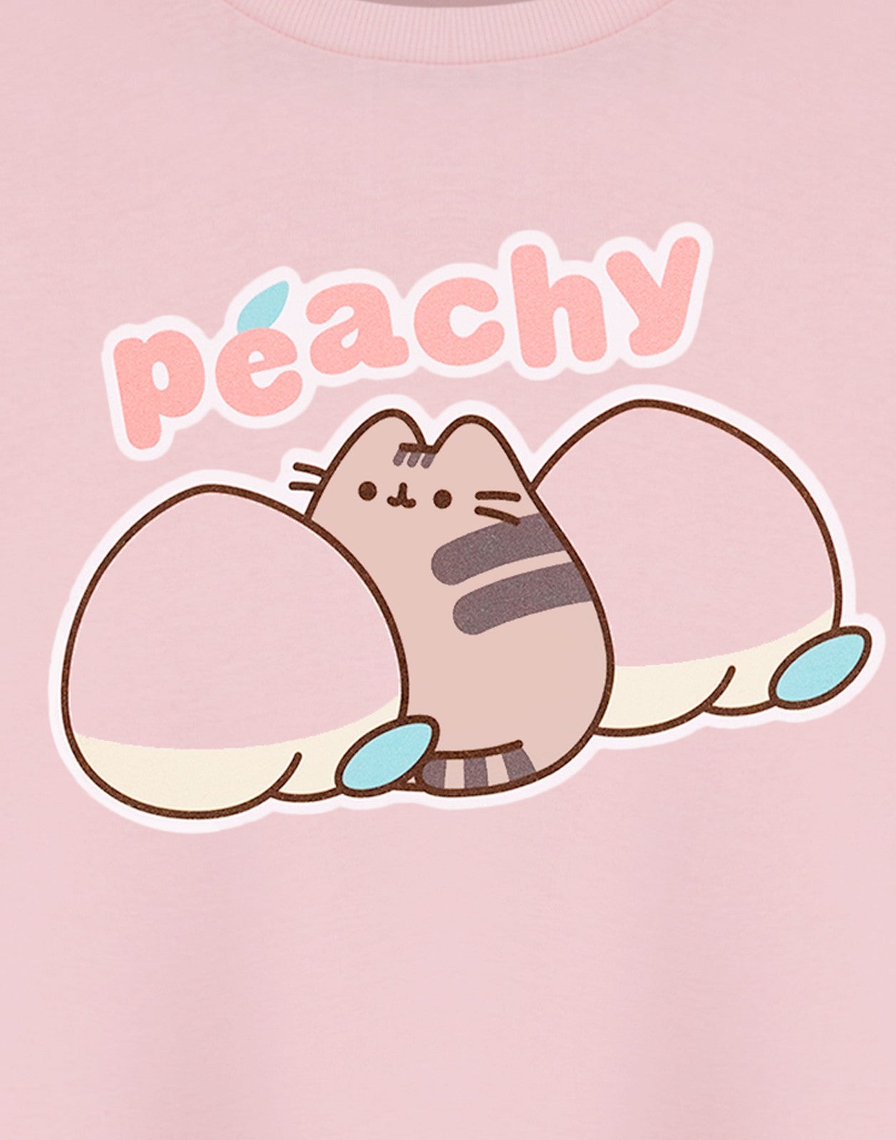 Pusheen Cropped Short Sleeved T-Shirt | Womens Pink | Official Merch