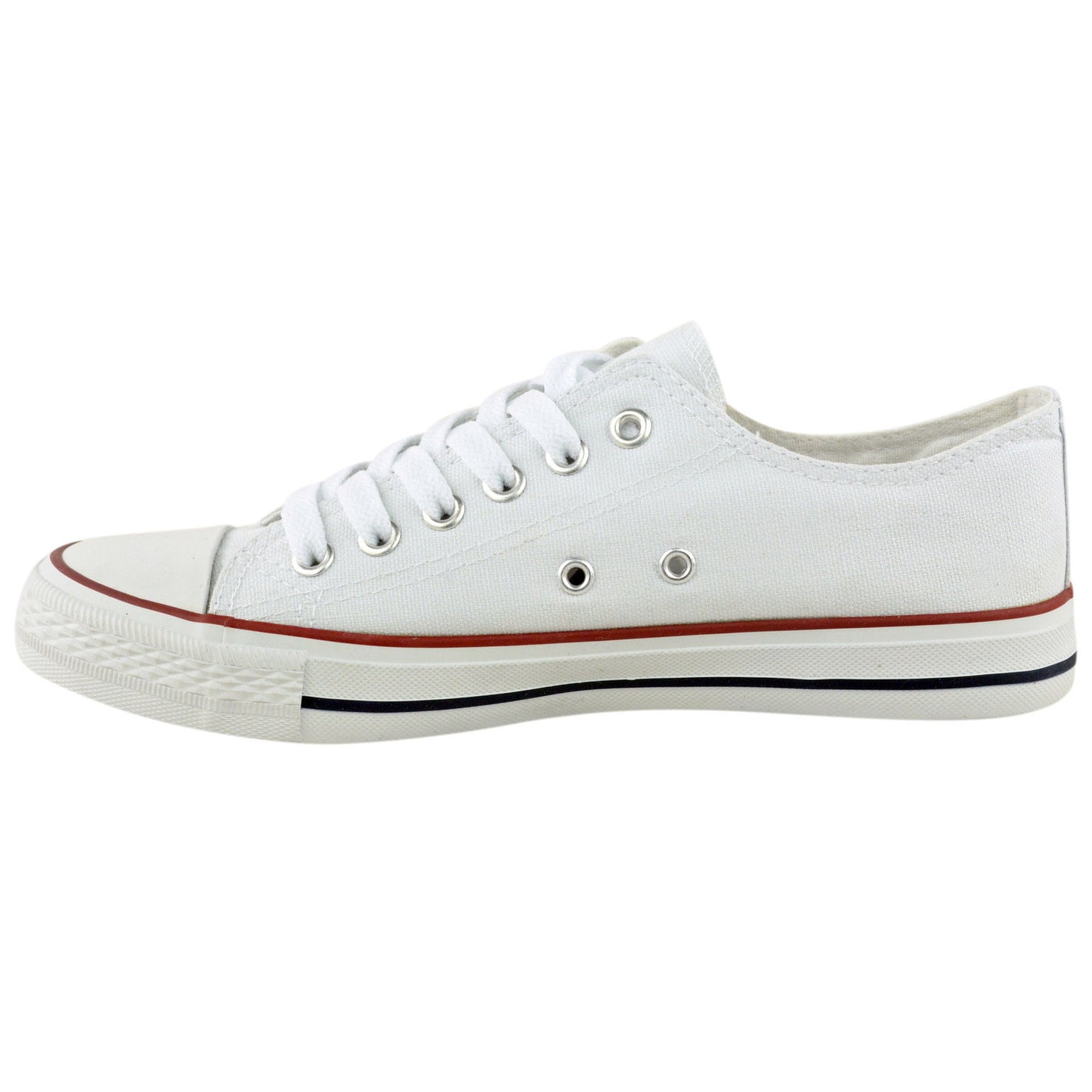 WOMENS SHOES LADIES LACE UP PLIMSOLLS PUMPS SNEAKERS TRAINERS SKATERS PLIMSOLES