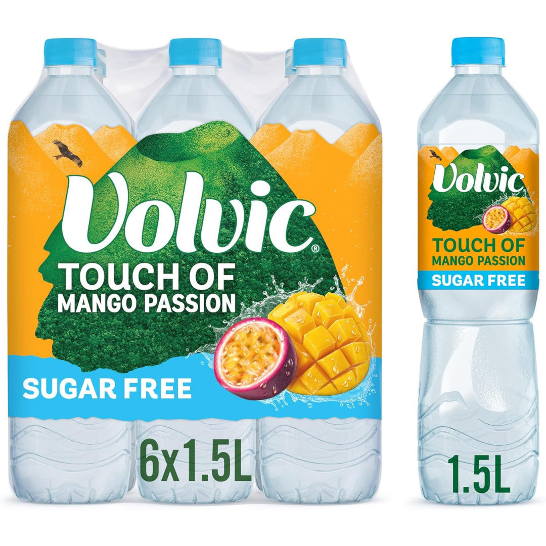 Volvic Touch of Fruit Sugar Free Choose Your Flavoured Water, 6 X 1.5L