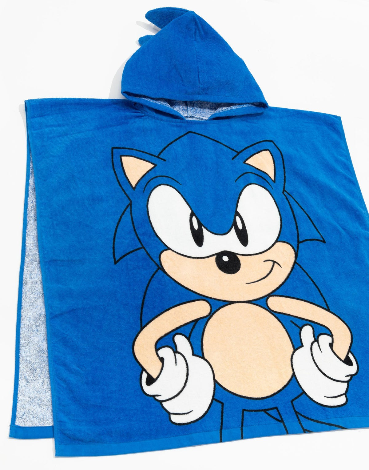Sonic the Hedgehog Poncho Towel | Unisex Kids Blue | Official Merch