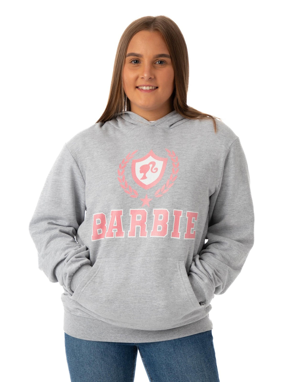 Barbie Hoodie | Womens Grey Marl | Official Merch