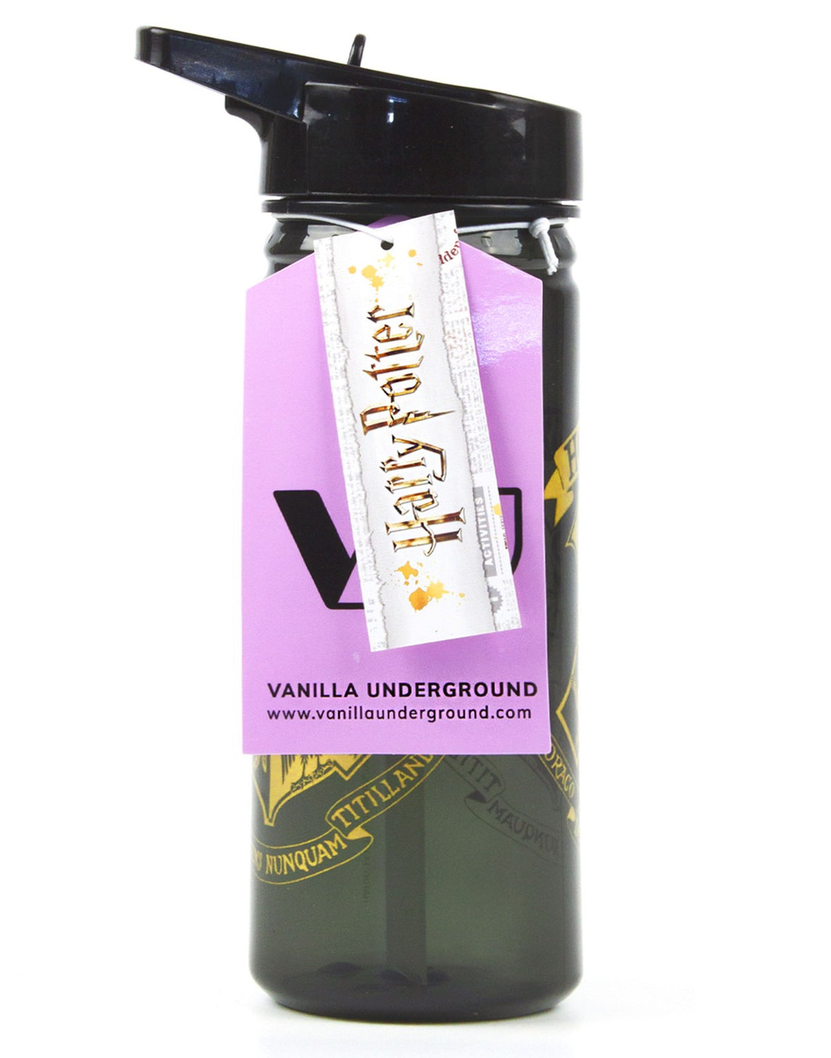 Harry Potter Straw Water Bottle | Unisex Kids Black | Official Merch