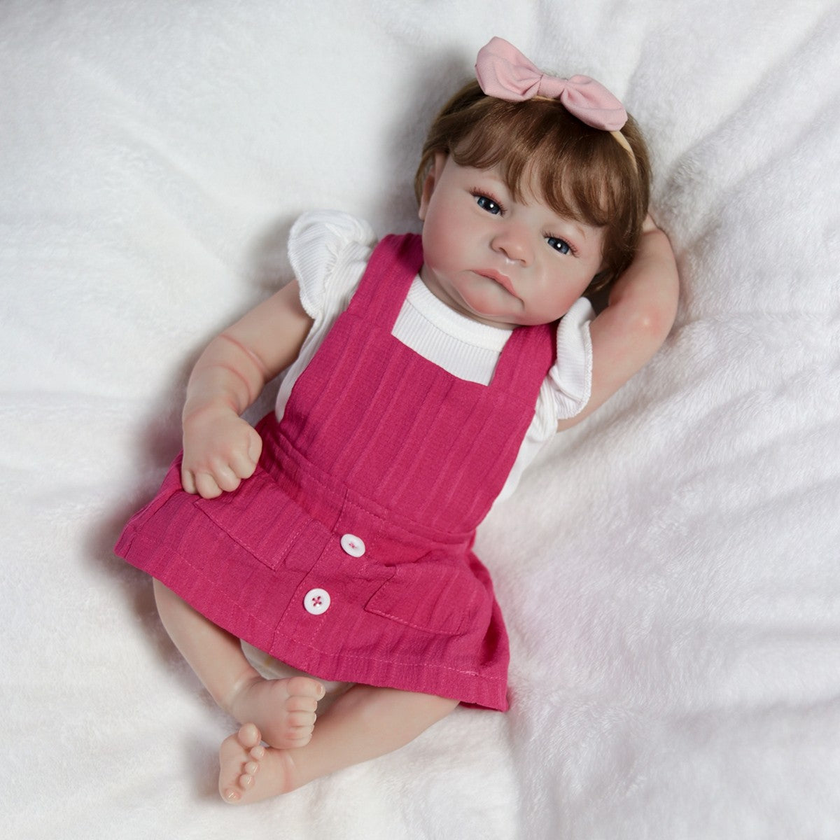 18" Reborn Dolls Twins Full Body Vinyl Silicone Lifelike Newborn Baby Boy Girl