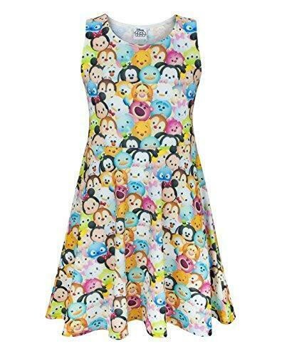 Disney Sleeveless Skater Dress | Girls Yellow | Official Merch