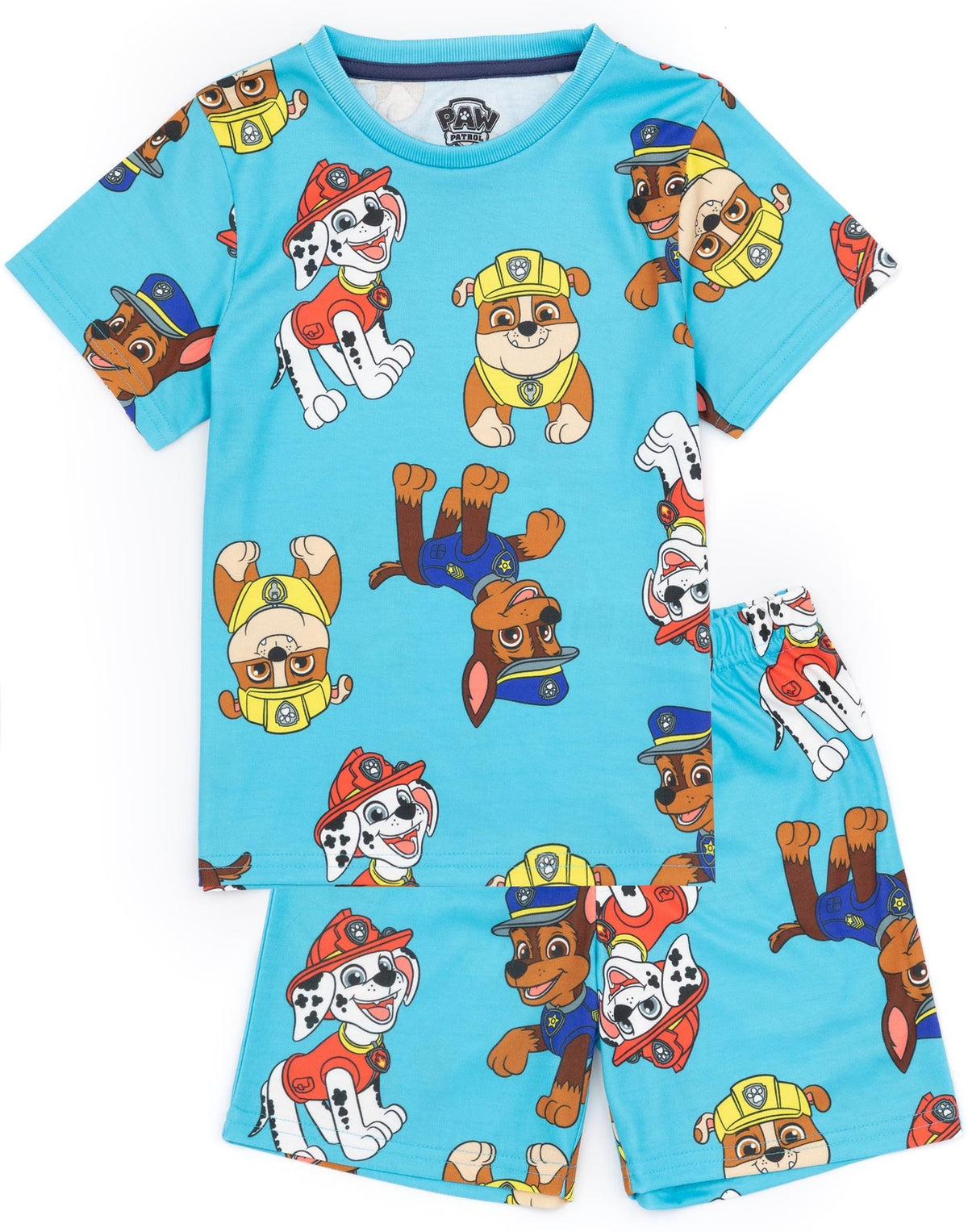 Paw Patrol Short Sleeve Short Leg Pyjama Set | Boys Multicoloured | Official Mer