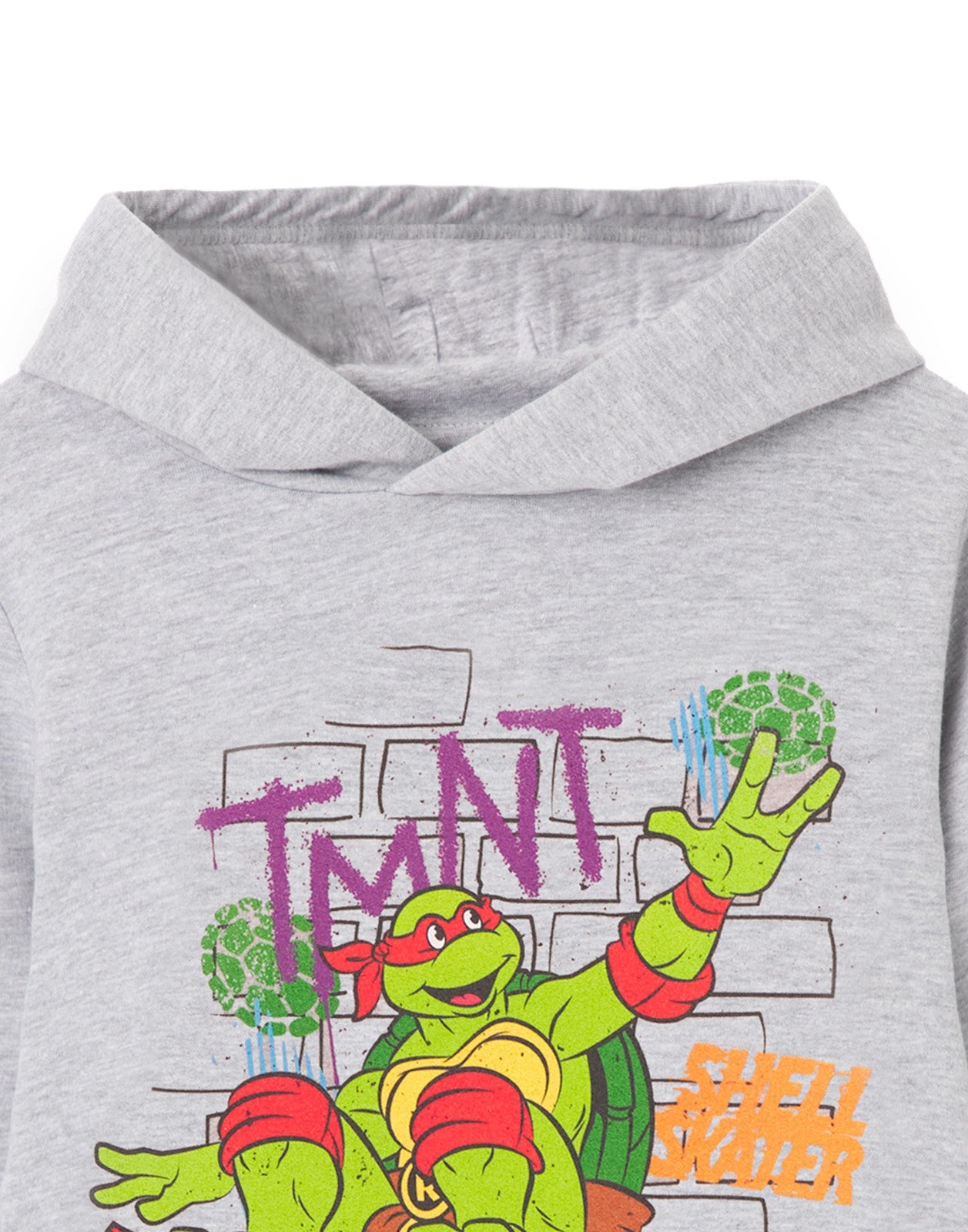 Teenage Mutant Ninja Turtles Hoodie | Boys Grey Marl | Official Merch