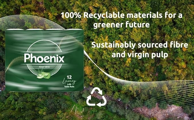 Phoenix Soft Aloe Vera Fragranced Luxury Toilet Rolls Bulk Buy - Quilted White 3