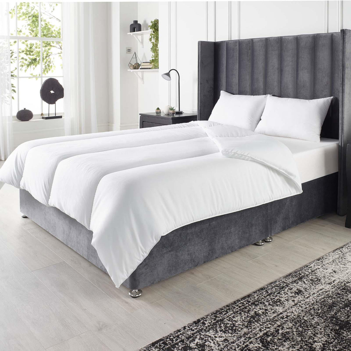 Luxury 13.5 Tog Duvet Deep Sleep Bedding Set Pillows Hotel Quality Filled Quilt