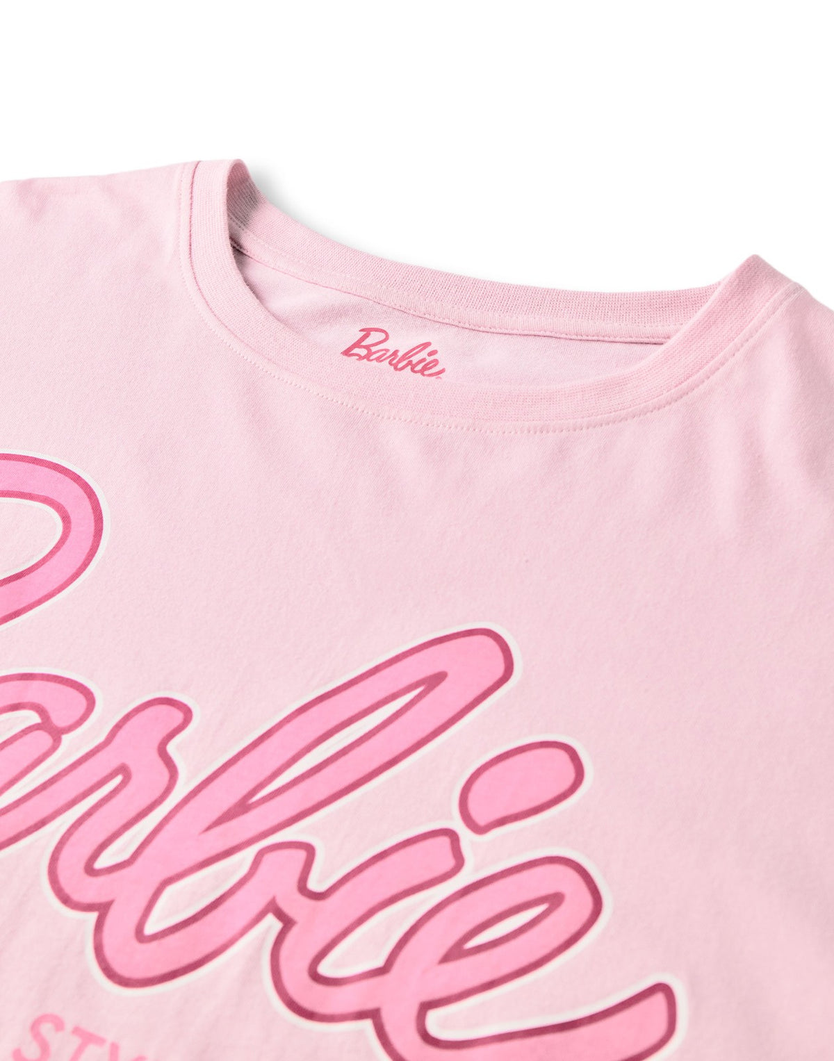 Barbie Short Sleeve Long Leg Pyjama Set | Womens Pink | Official Merch
