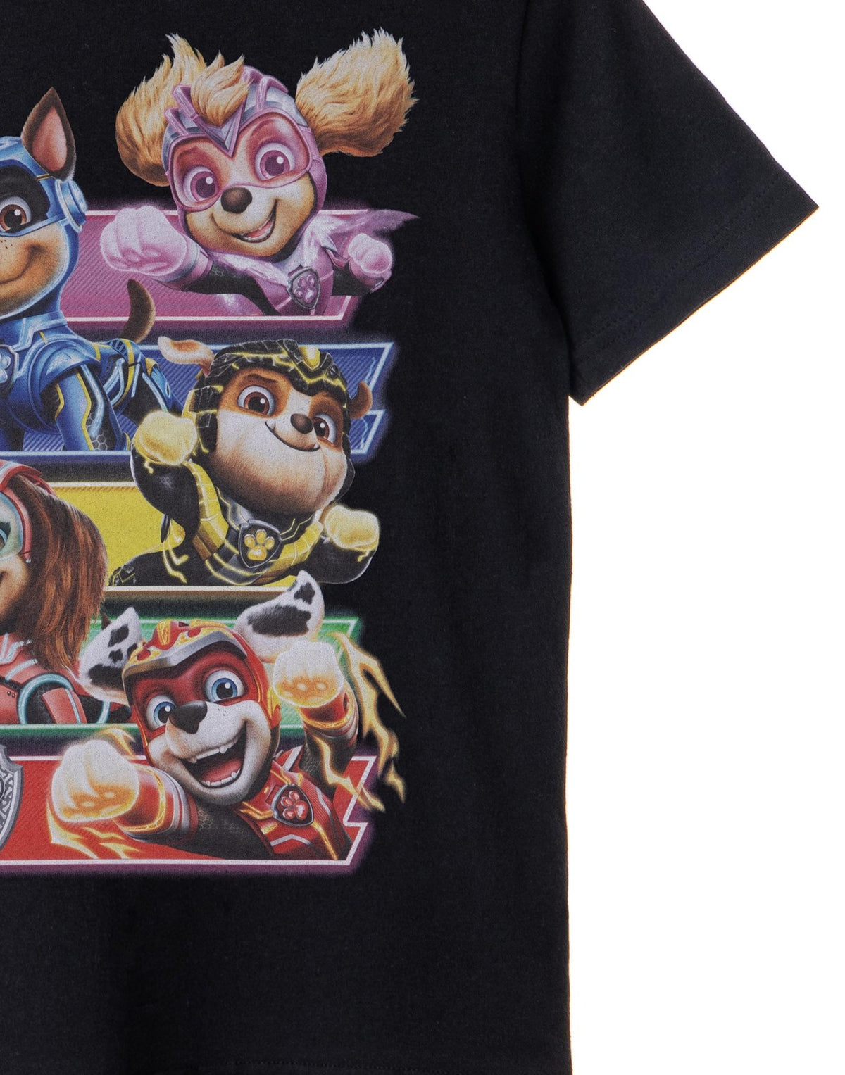 Paw Patrol Short Sleeved T-Shirt | Unisex Kids Black | Official Merch