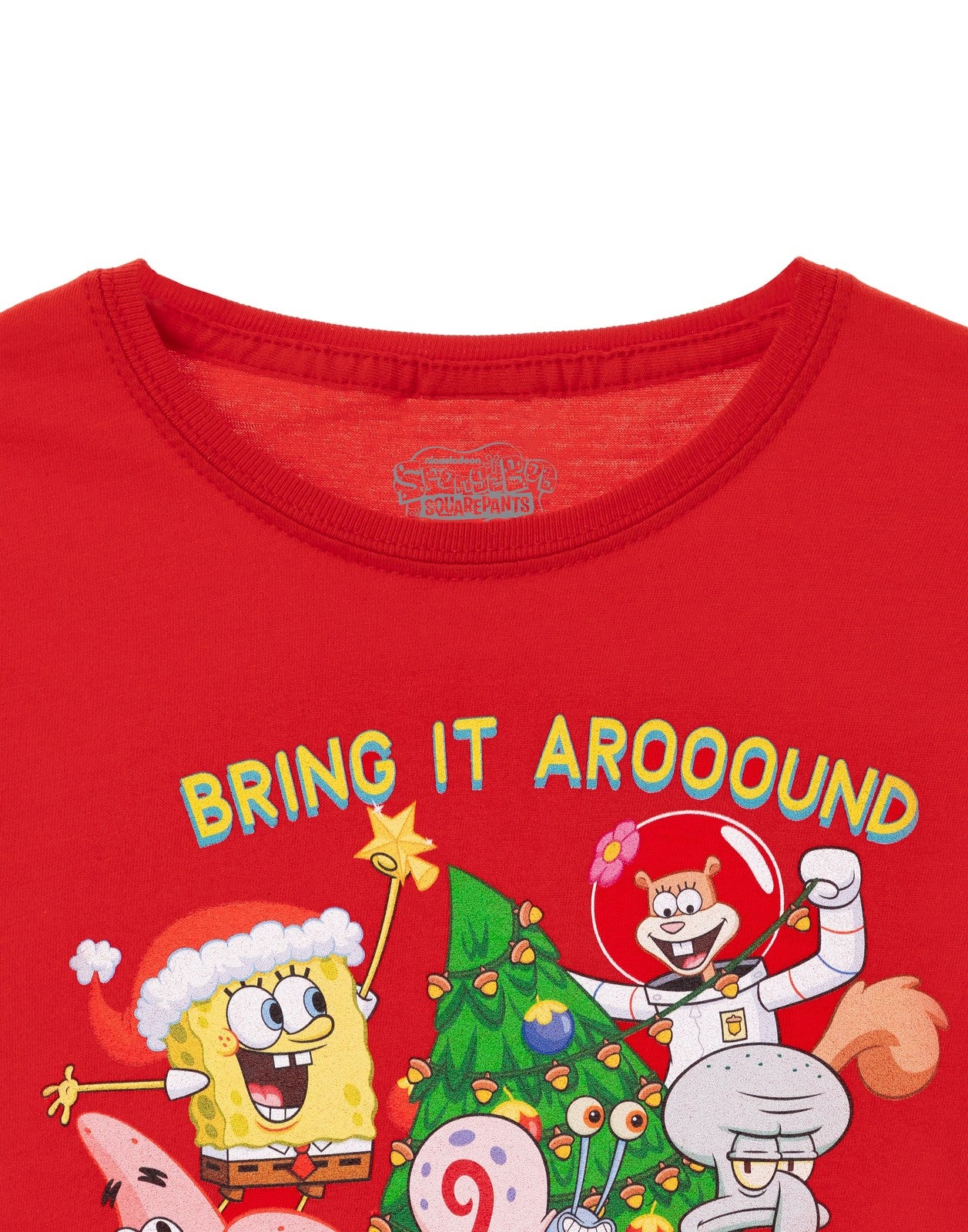SpongeBob SquarePants Short Sleeved T-Shirt | Unisex Kids Red | Official Merch