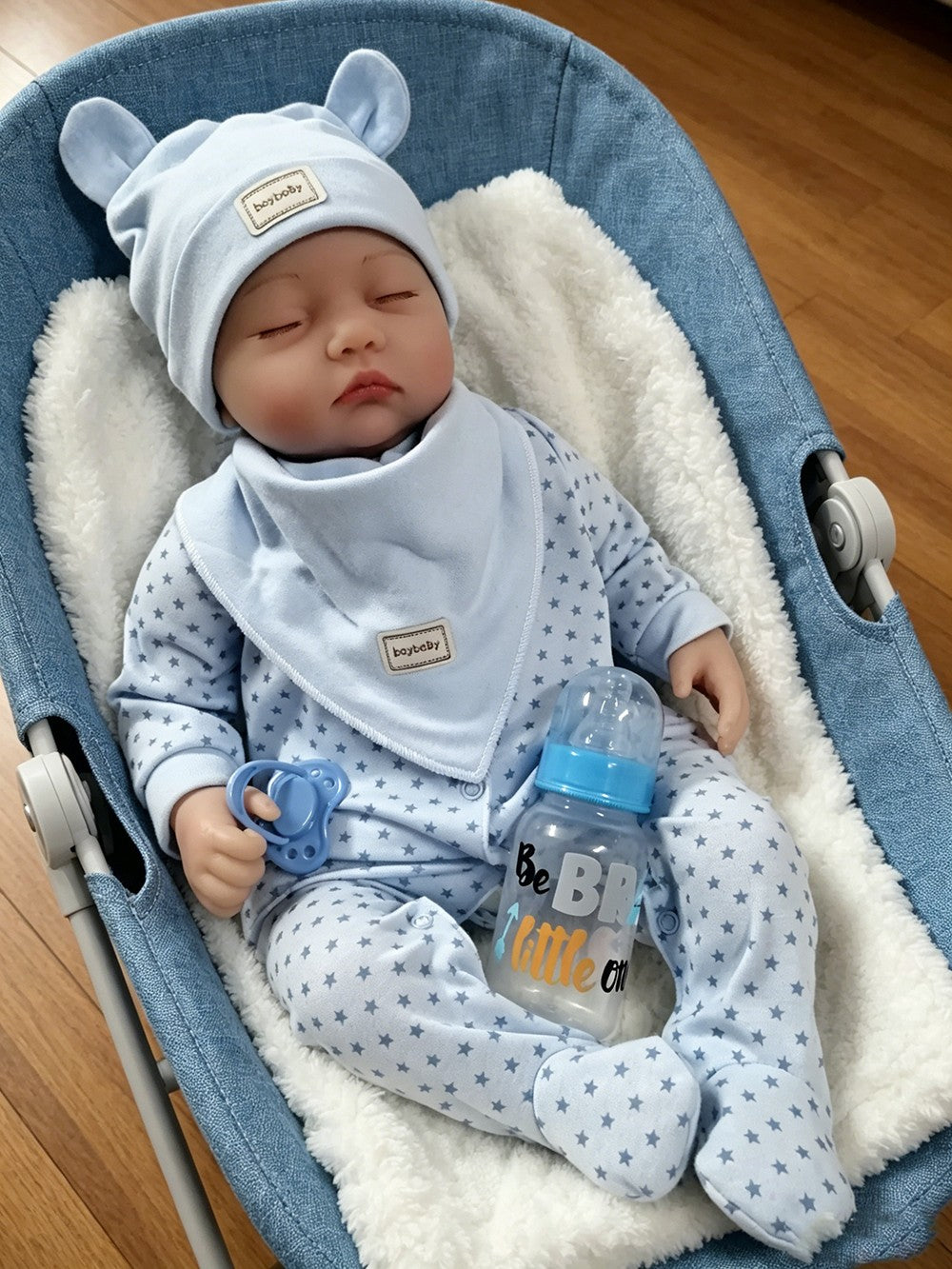 Realistic Reborn Baby Dolls Vinyl Silicone Handmade Lifelike Newborn Boy Doll UK