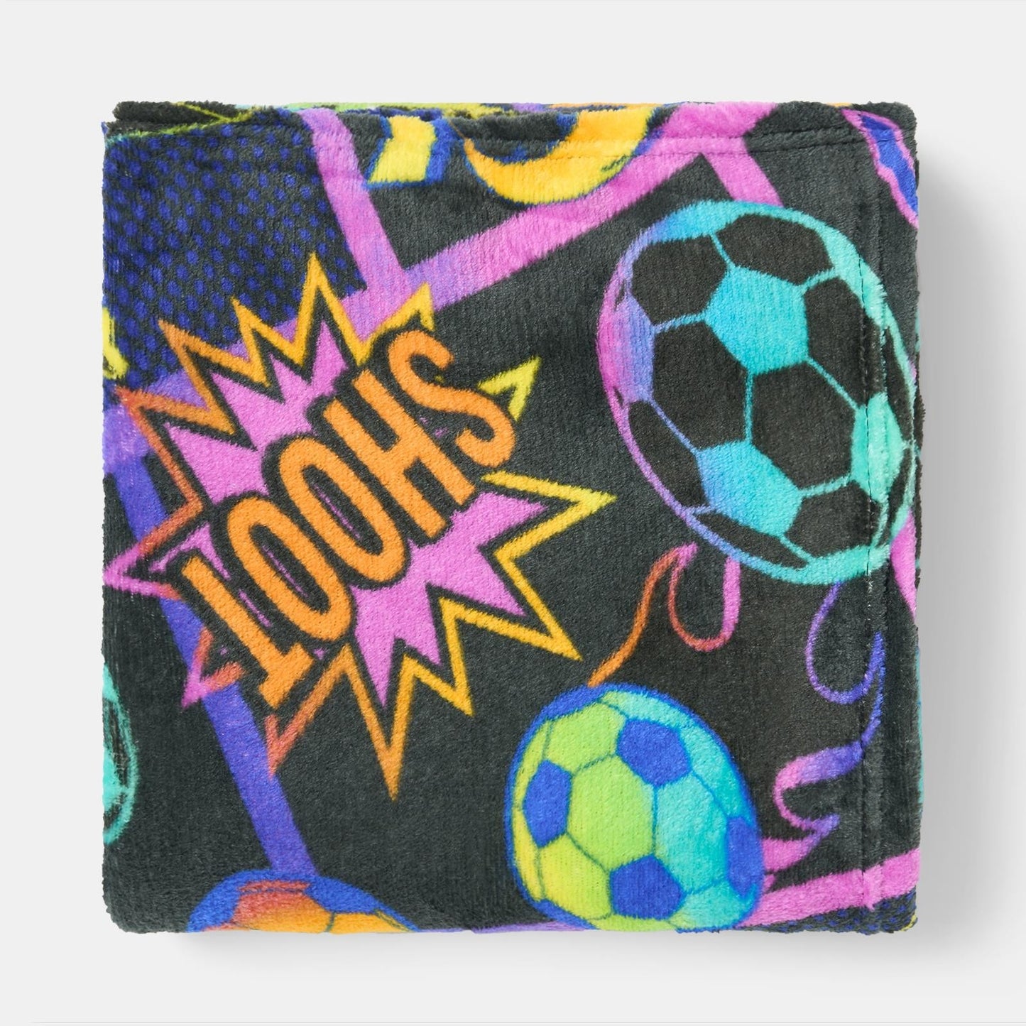 OHS Comic Football Throw Ultra Soft Blanket Flannel Fleece Lightweight Bedspread