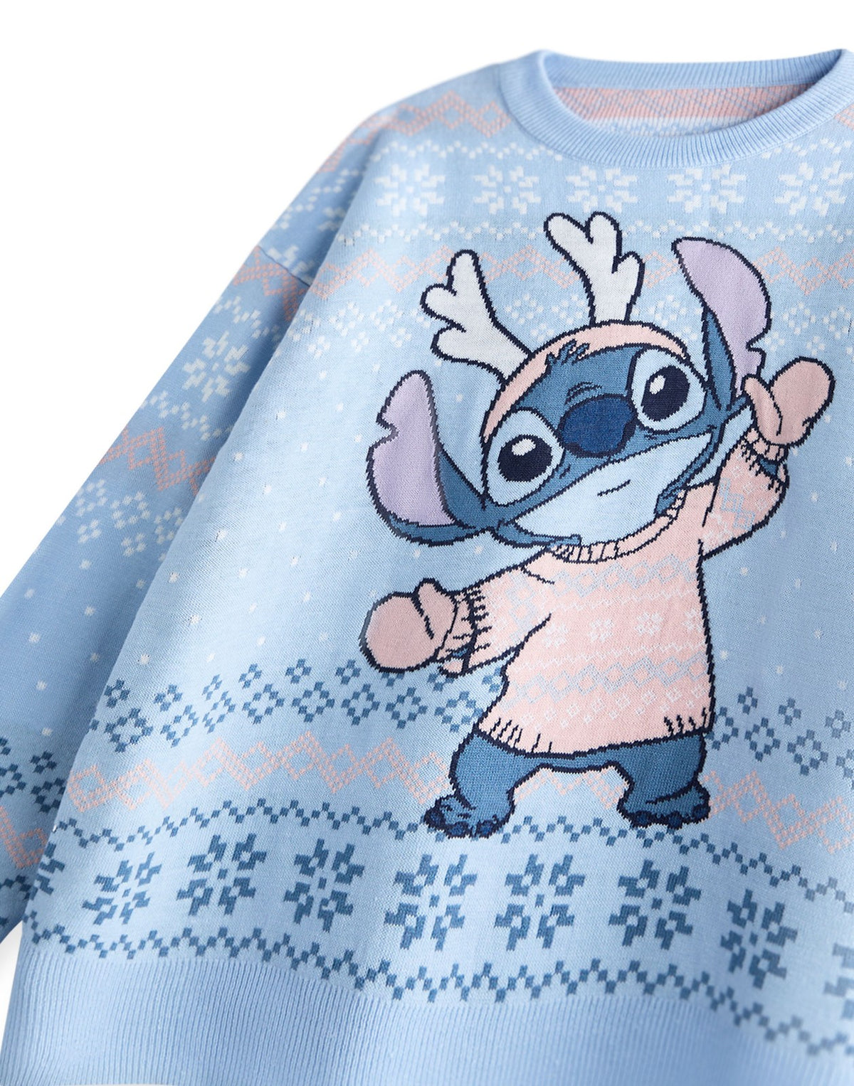 Disney Christmas Jumper | Girls Blue | Official Merch
