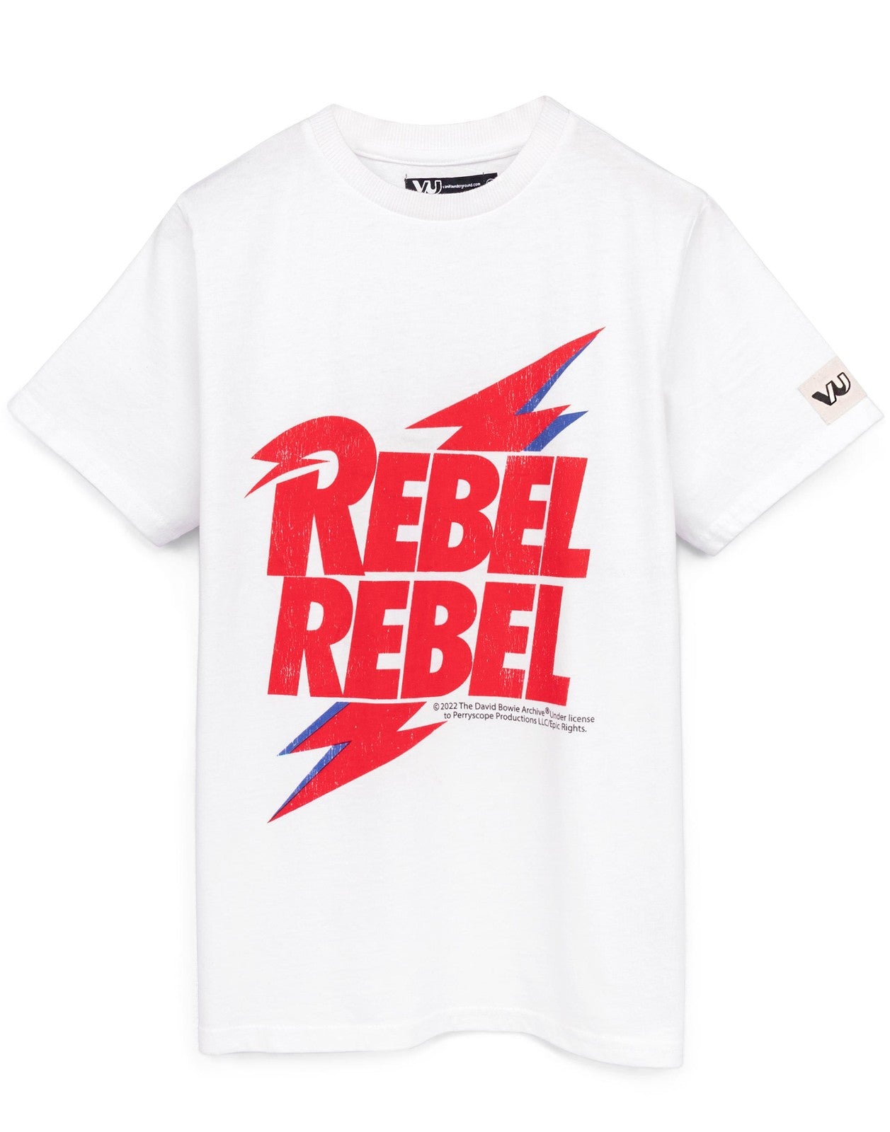 David Bowie Short Sleeved T-Shirt | Unisex Kids White | Official Merch