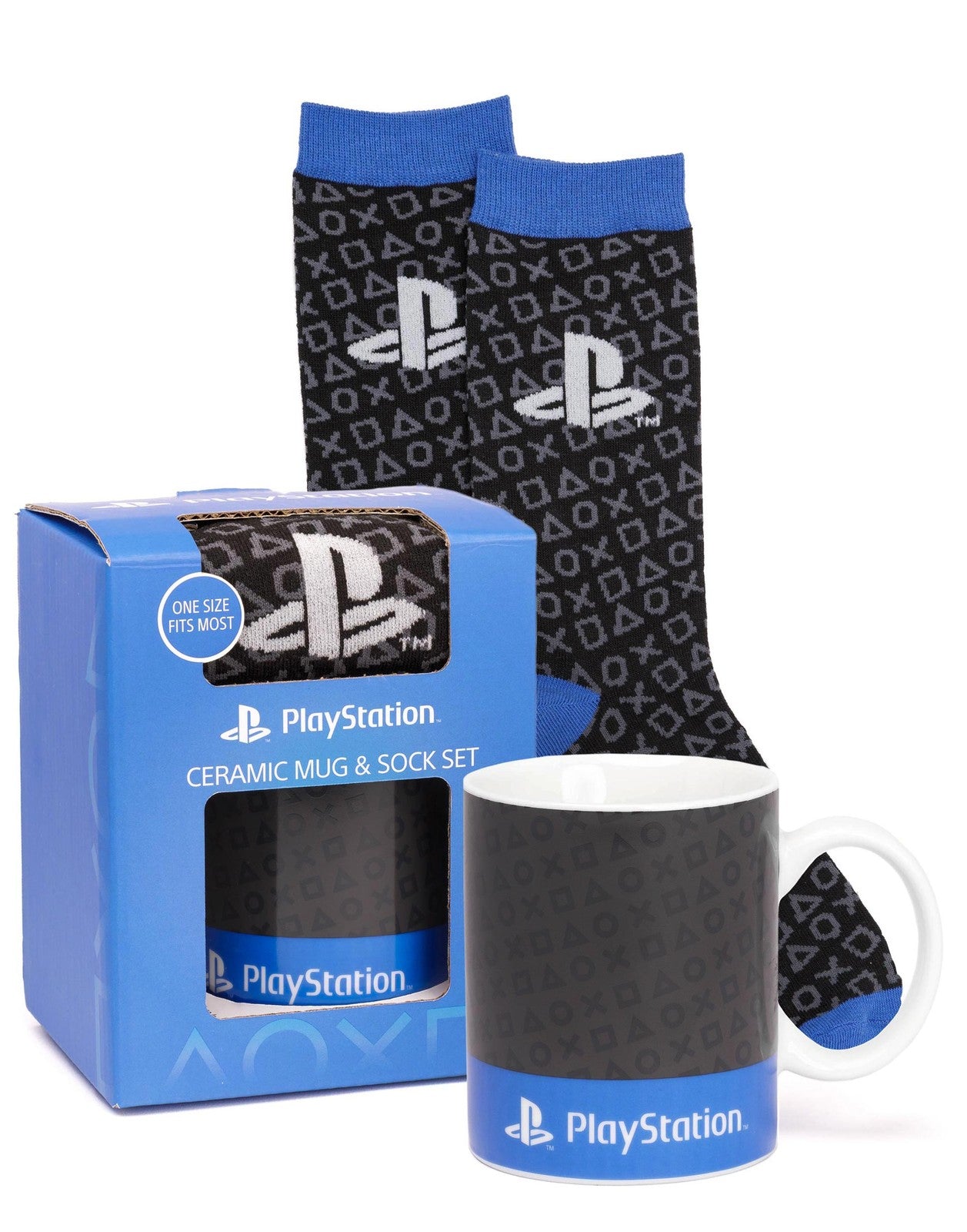 PlayStation Mug and Sock Gift Set | Mens Blue | Official Merch