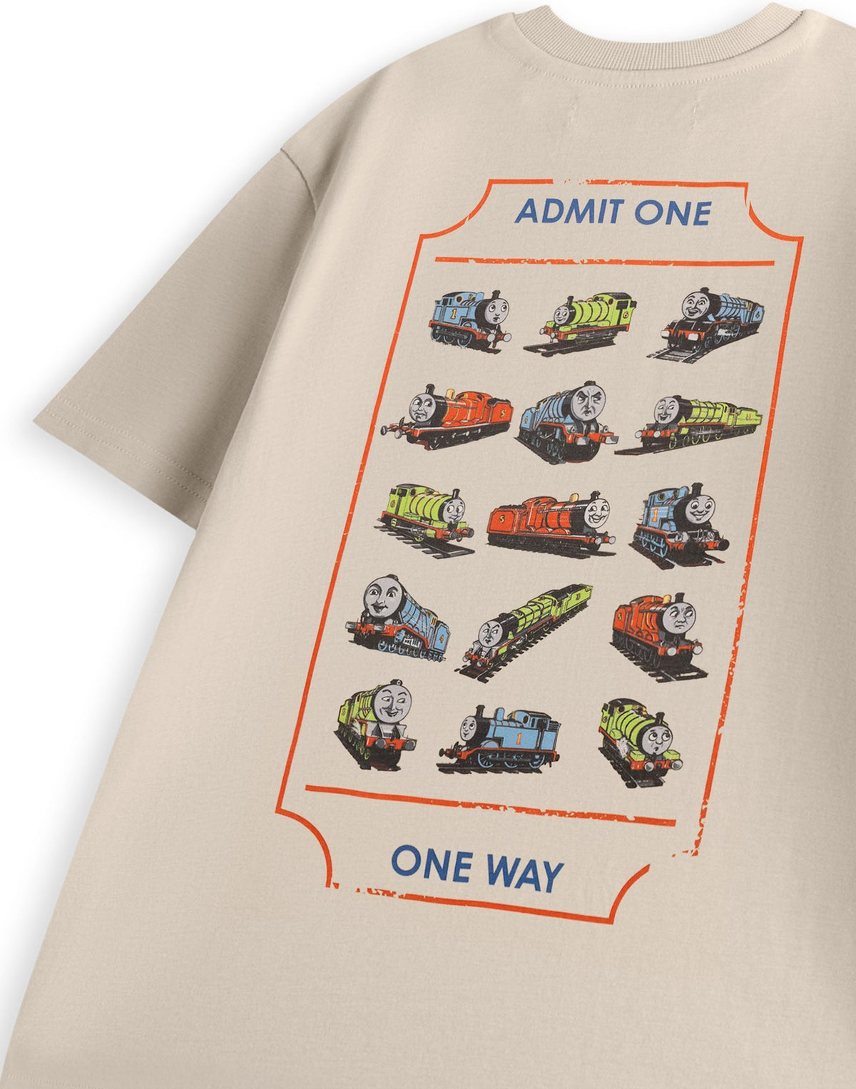 Thomas and Friends Short Sleeved T-Shirt | Unisex Oatmeal | Official Merch