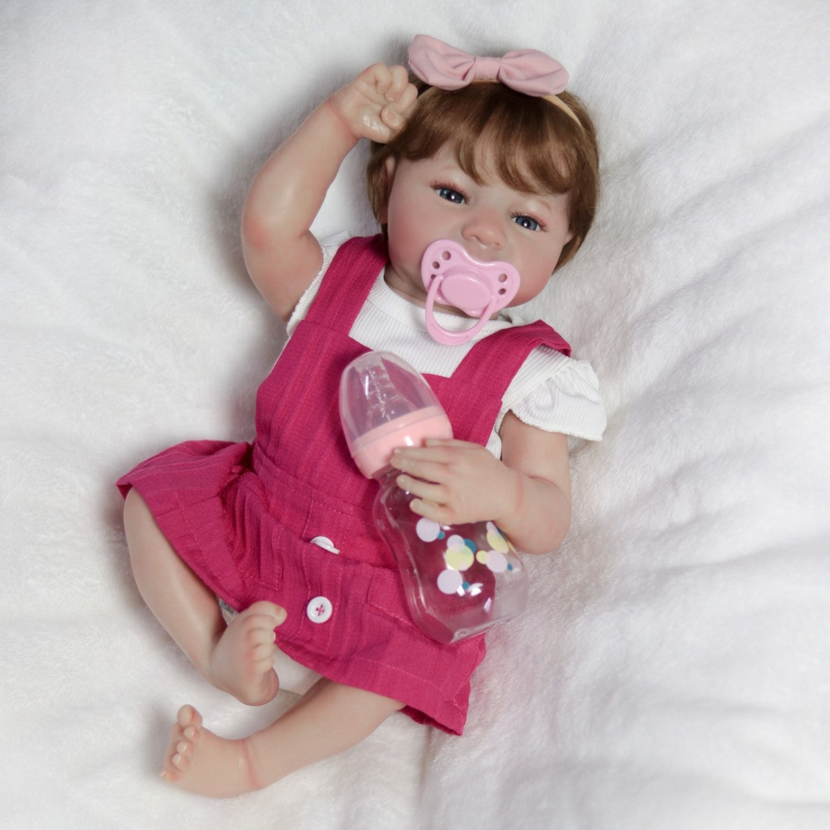 18" Reborn Dolls Twins Full Body Vinyl Silicone Lifelike Newborn Baby Boy Girl
