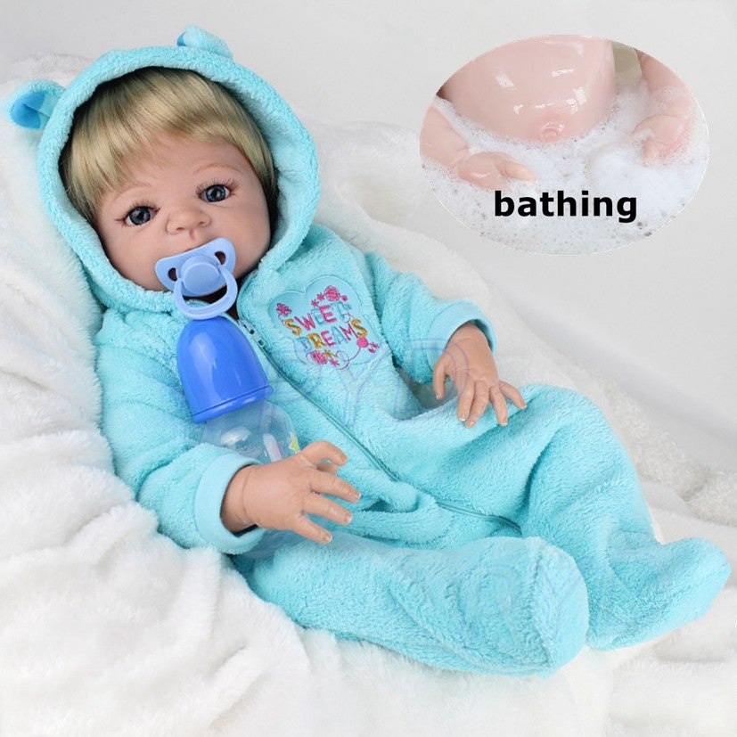 Waterproof Reborn Dolls Realistic Baby Boy Full Body Silicone Vinyl Newborn Doll