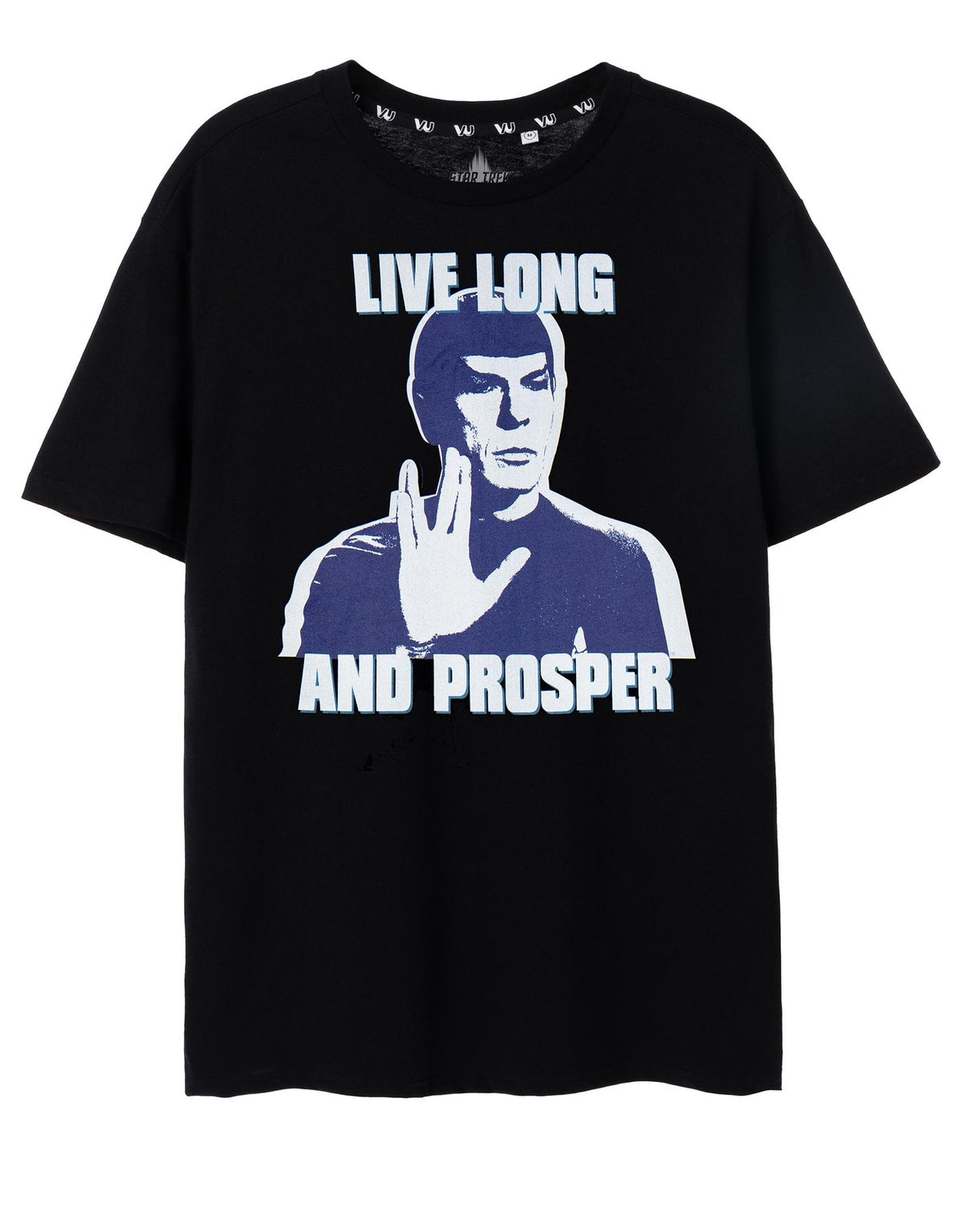Star Trek Short Sleeved T-Shirt | Mens Black | Official Merch