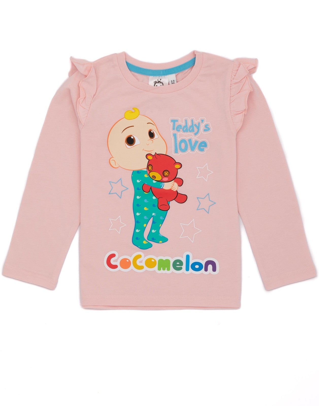 Cocomelon Long Sleeve Long Leg Pyjama Set | Girls Pink | Official Merch