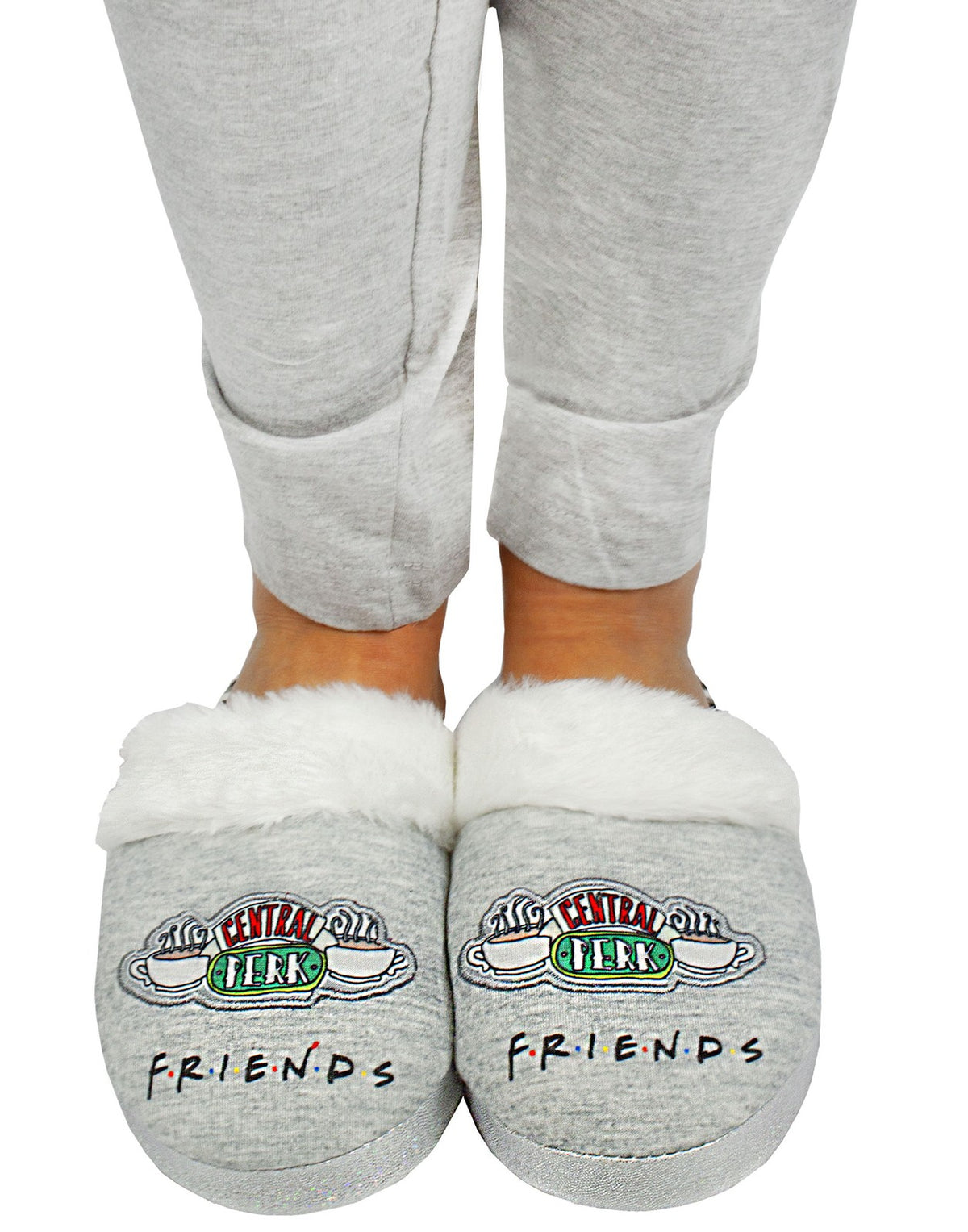 Friends Mule Slippers | Girls Grey | Official Merch