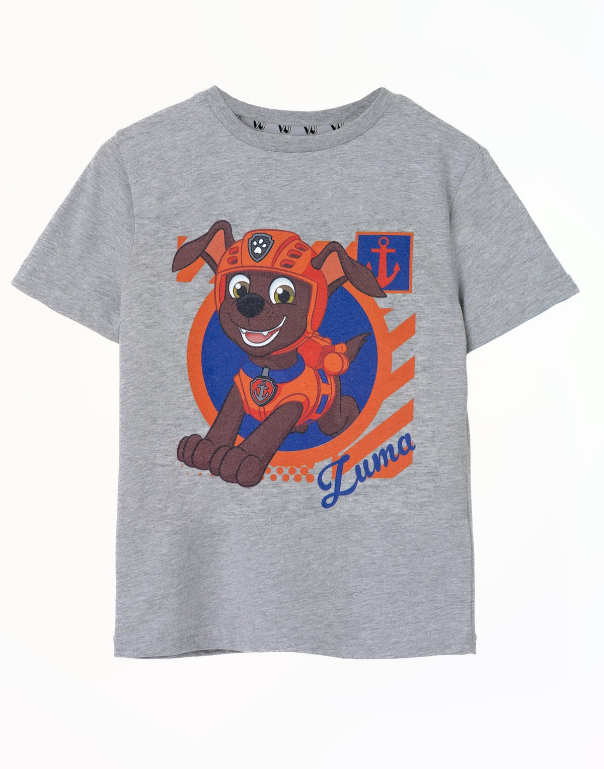 Paw Patrol Short Sleeved T-Shirt | Boys Grey Marl | Official Merch