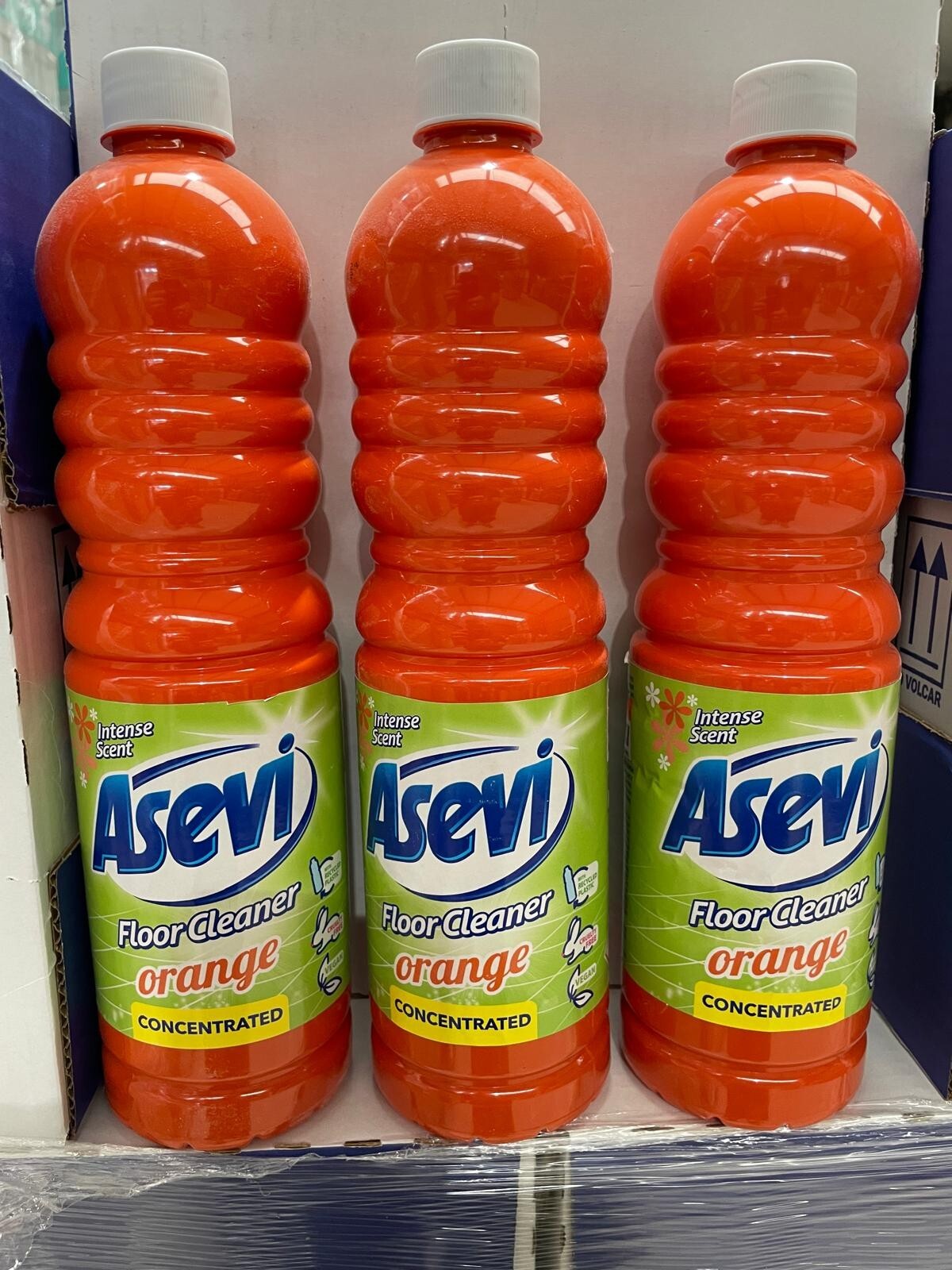 Asevi Bundle Spanish Cleaning Products Bathroom Cleaner Fabric Softener Blue