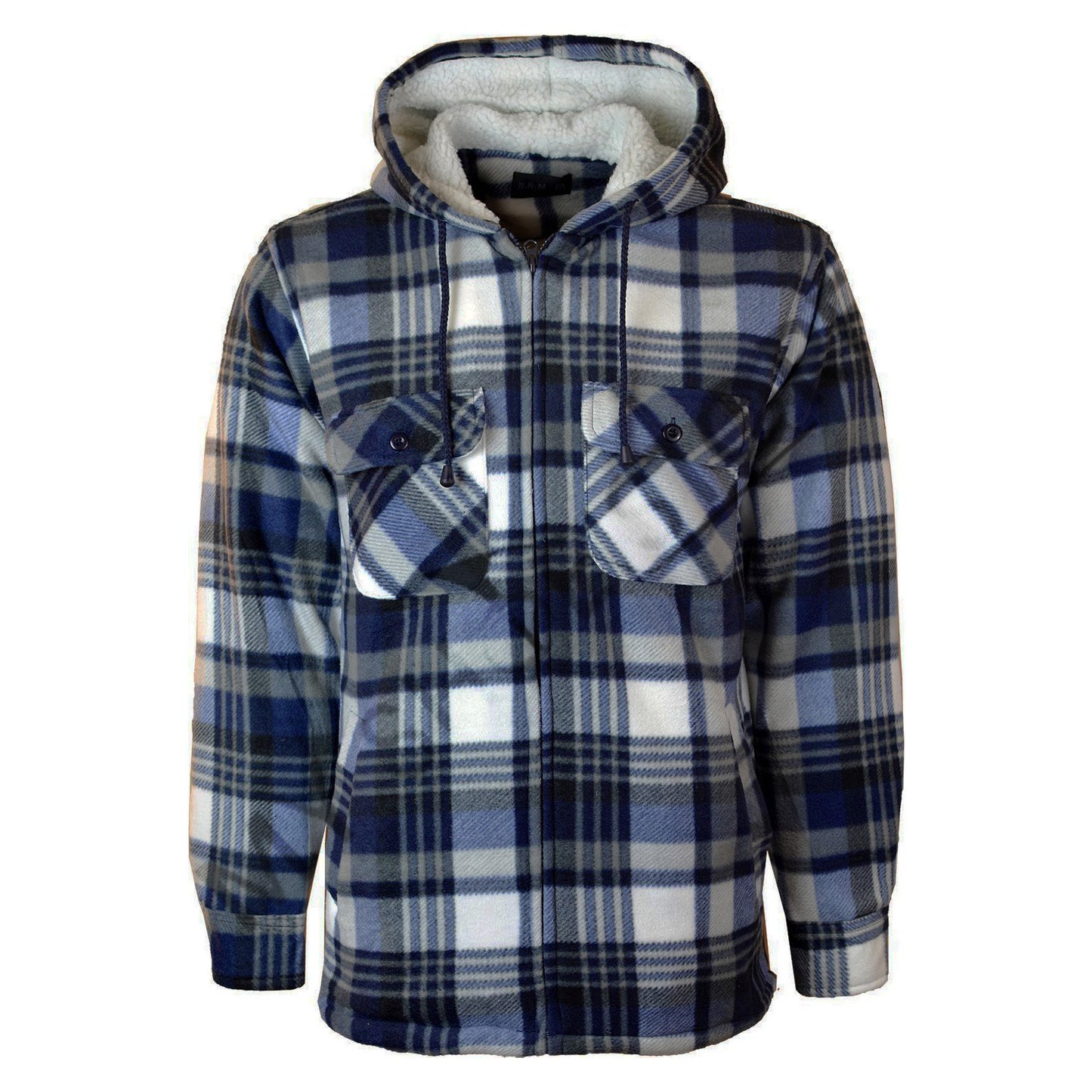 MENS PADDED SHIRT FUR LINED LUMBERJACK FLANNEL WORK JACKET WARM THICK CASUAL TOP