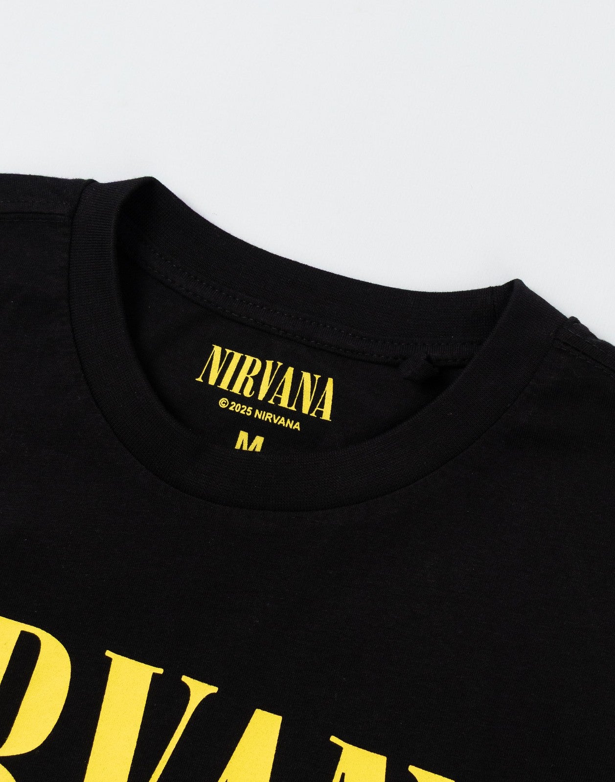 Nirvana Short Sleeve Long Leg Pyjama Set | Mens Black | Official Merch