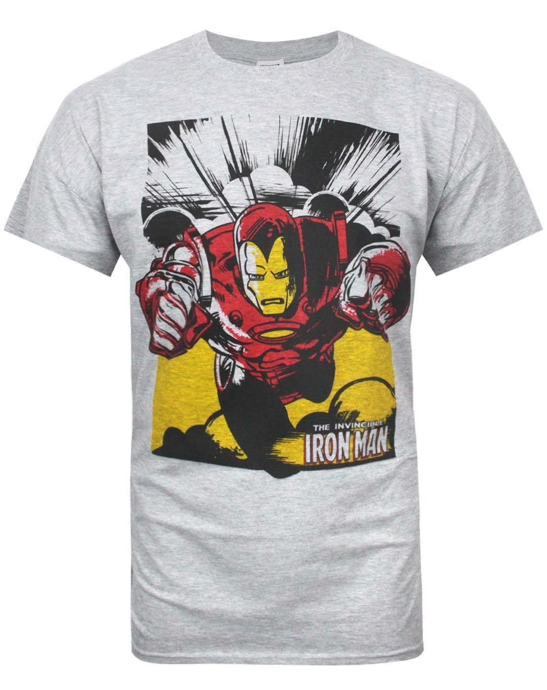 Marvel Short Sleeved T-Shirt | Mens Grey | Official Merch