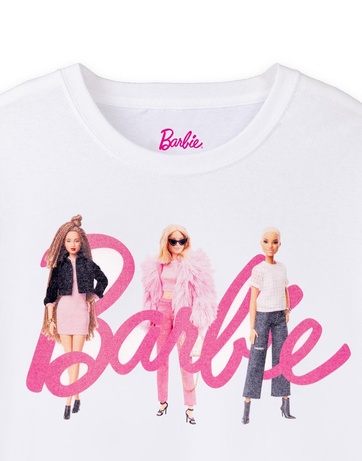 Barbie Short Sleeved T-Shirt | Womens White | Official Merch