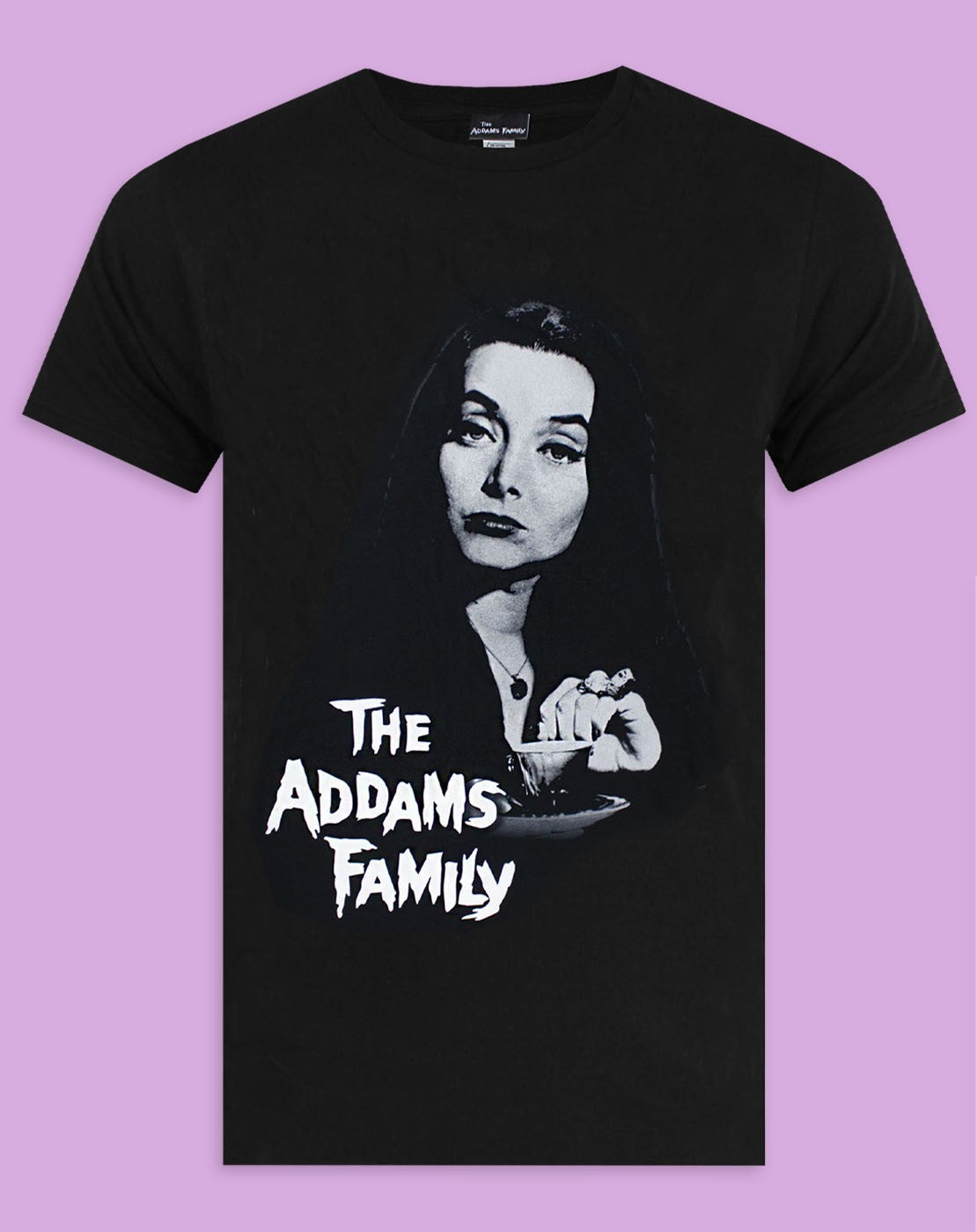 The Addams Family Short Sleeved T-Shirt | Womens Black | Official Merch