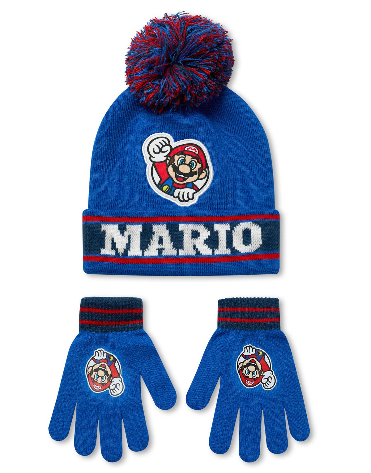 Nintendo Beanie and Gloves Set | Boys Multicoloured | Official Merch