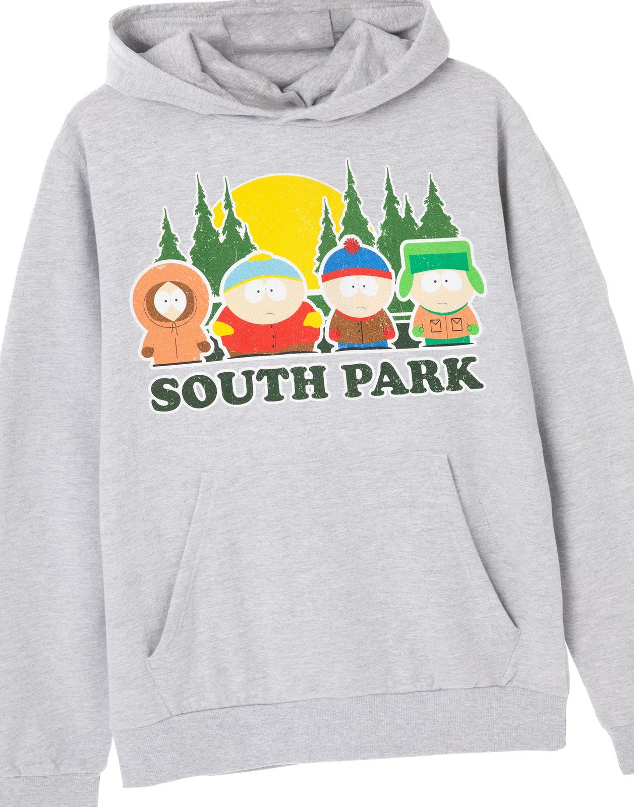 South Park Hoodie | Mens Grey Marl | Official Merch