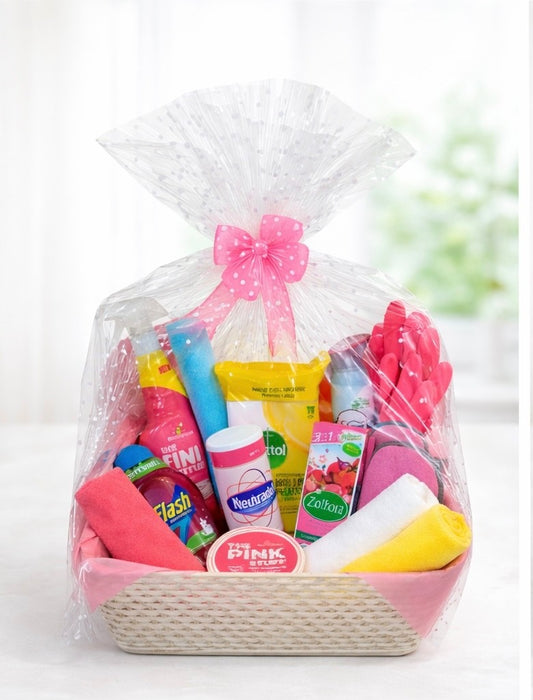 Personalised Cleaning Hamper Gift | Housewarming | New Home | Custom Cleaning Bu