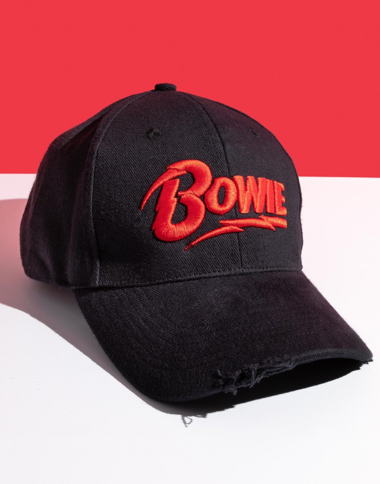 David Bowie Adjustable Curved Peak Cap | Unisex Black | Official Merch